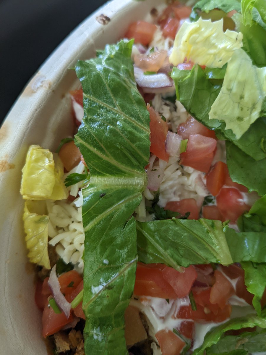 jessbar's tweet photo. @ChipotleTweets bug on my lettuce.... https://t.co/8SIL1mWNDS