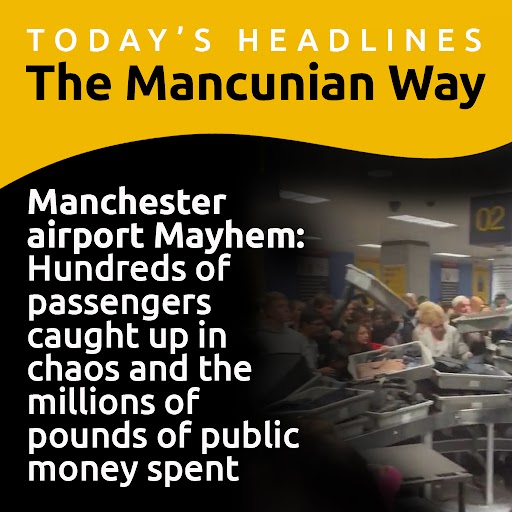 BethAbbitMEN's tweet photo. In today's Mancunian Way, we're discussing the ongoing problems at Manchester Airport - which was bailed out with millions of pounds of public money during the pandemic. 🧵 https://t.co/df75u5Cruk
