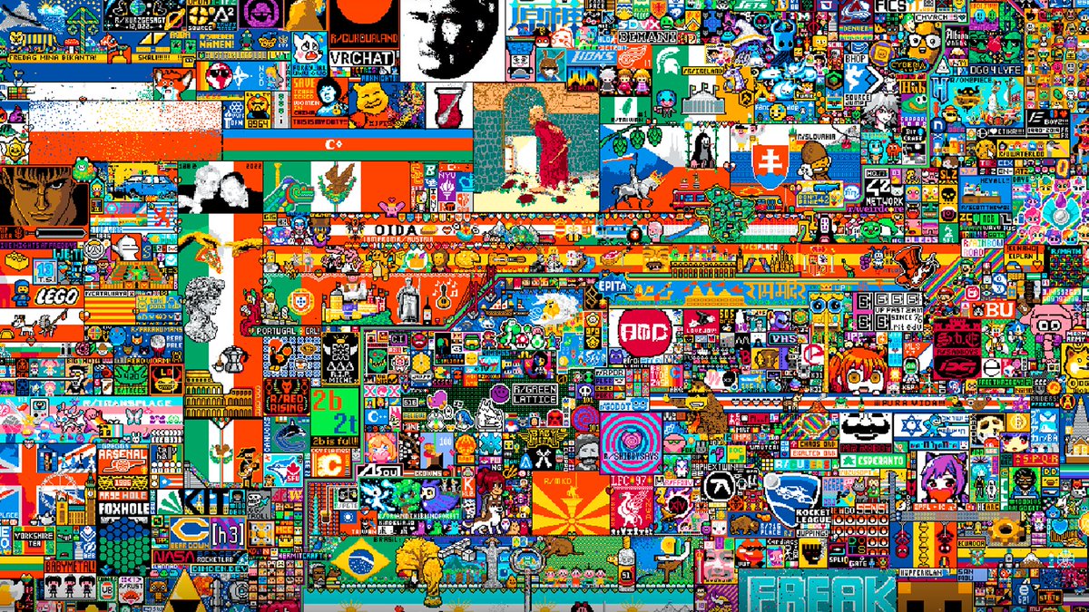 Hemos conseguido poner nuestro logo por poco tiempo en el #RedditPlace 🔥

❤️Si no lo encuentras
💬Comenta "TP" si lo encuentras