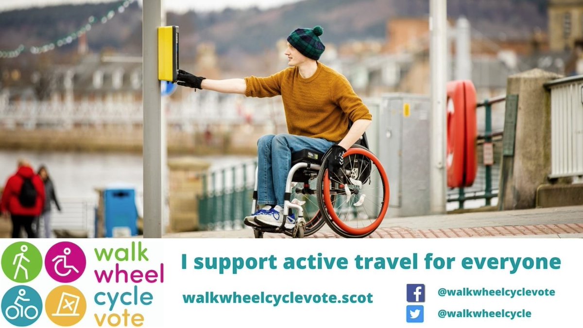 We're supporting @walkwheelcycle because everyone should be able to walk, wheel and cycle in safety for everyday journeys. Check out your local election candidate information and ask them if they support active travel for everyone:
walkwheelcyclevote.scot/local-authorit…