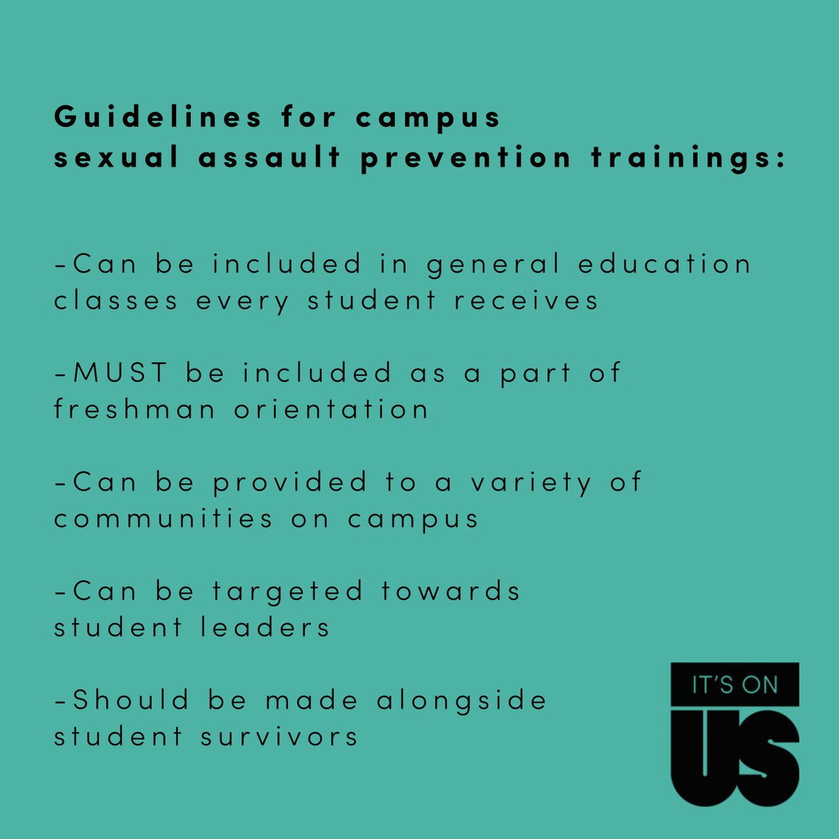 ItsOnUs's tweet photo. Take action to remind your school that they are legally responsible for providing consent education on your campus!

#ItsOnUs
#SAAM
#SexualAssaultAwarenessMonth https://t.co/PGPq7m4v8l