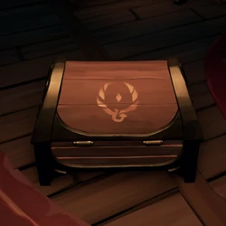 This was the original Sea Dog chest. The reward for selling one of these was the same as selling the Glorious Sea Dog chest, however the reward for digging one up was just 100 silver instead of 150. Not to mention the fact that about 15 of these chests were in play at once!