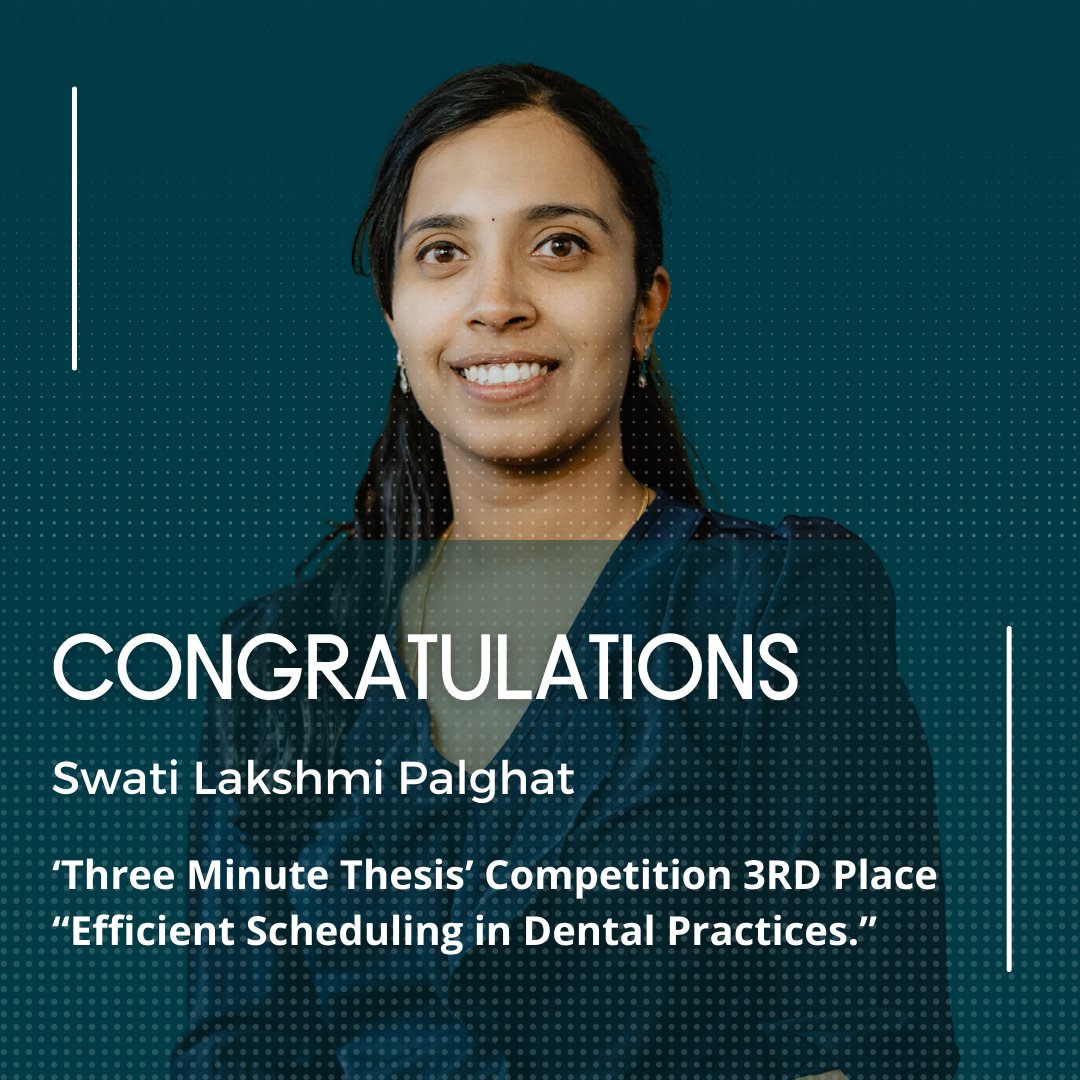 Congratulations to HSE Graduate Student Swati Palghat for winning 3rd place in Lehigh's first ever "Three Minute Thesis" Competition.  Read more at engineering.lehigh.edu/hse
#dental #research #engineering