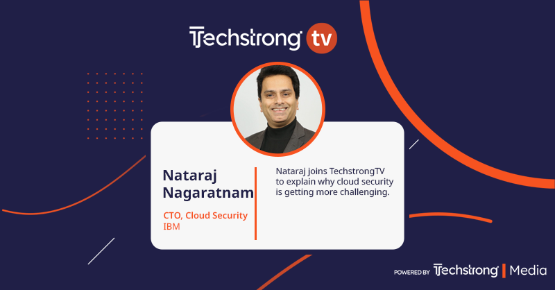 TechstrongTV's tweet photo. LIVE on #TechstrongTV: @IBM’s Nataraj Nagaratnam explains why cloud security keeps getting more challenging.
Stream live: https://t.co/eH3lEVB47d https://t.co/THmrFdCLOC
