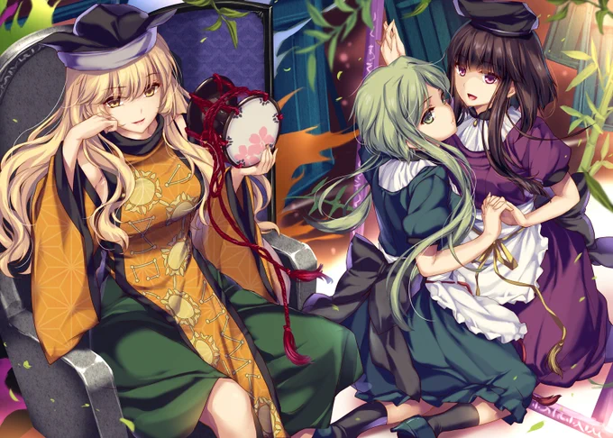 #過去絵を投げて絵を描いた気になろうキャンペーン 

[その11] 2018年の東方絵。 