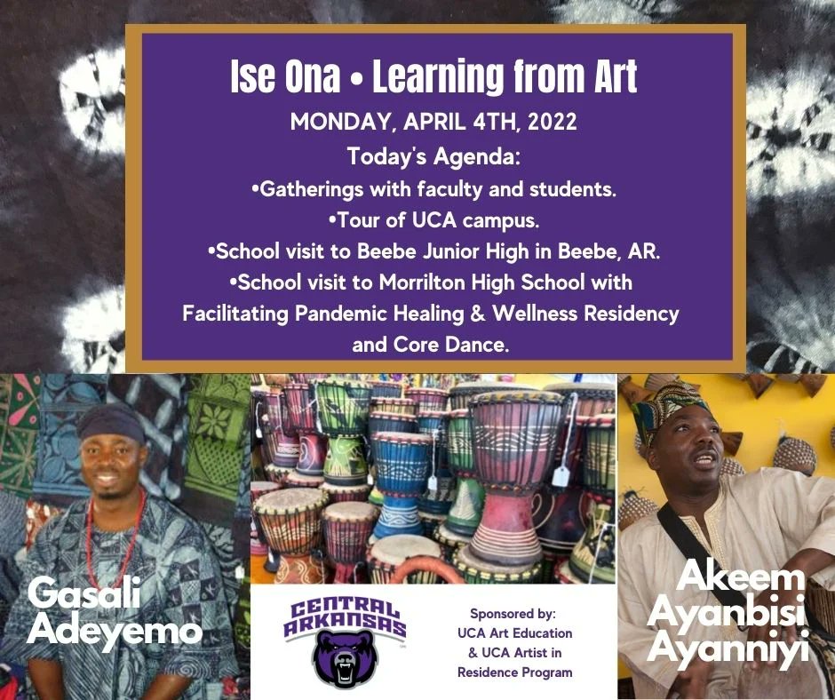 Check out what is happening today for the Ise Ona-Learning from Art and the Facilitating Pandemic Healing &amp; Wellness Residencies and join us!