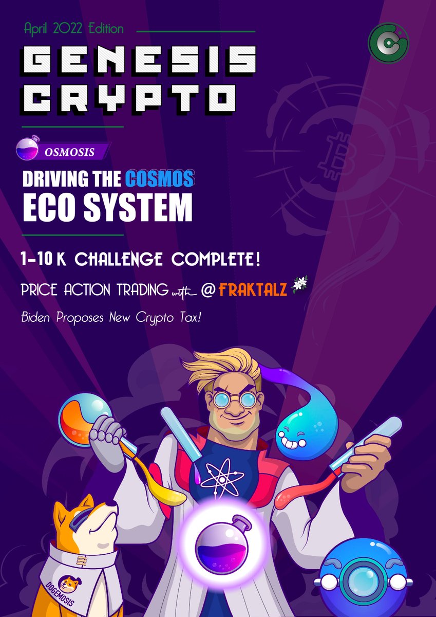 johnbcdoe's tweet photo. April's GC Magazine:

- Fundamentals on #Cosmos Hub token, $OSMO

- Respected PA trader @FRAKTALZ talks about the secrets to his success

- @joshontheBC completes his 1-10K challenge

- Q2 market outlook. #bitcoin

- Released Friday. FREE subscription - https://t.co/A7blLgXzZG https://t.co/JGstASfL8m
