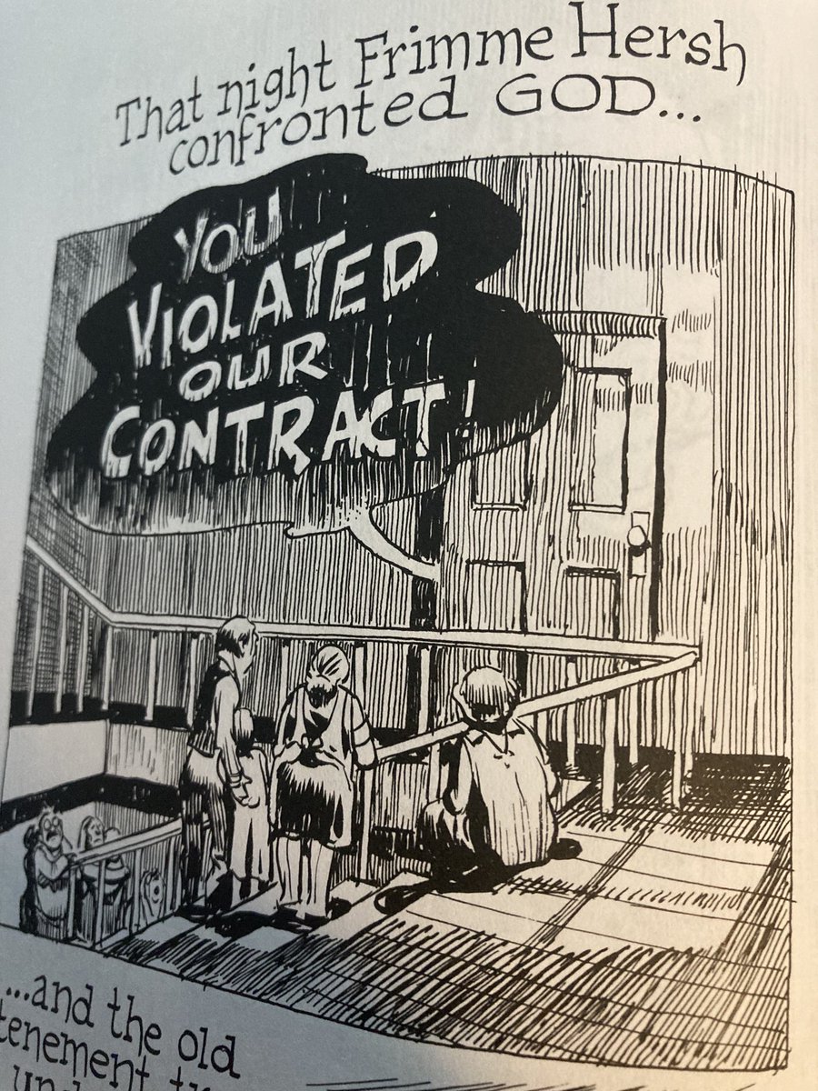 jaakko_liikanen's tweet photo. Always so sad and great
”Frimme thought he had made a deal with God but it didn’t work.” #WillEisner #Contractwithgod #graphicnovel #comics https://t.co/bvVkEJr8pY