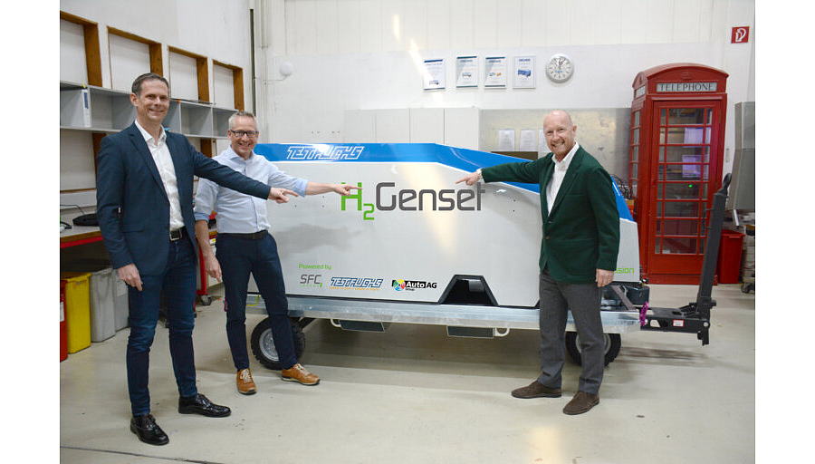 fuelcellsworks's tweet photo. #SFCEnergy, Test-Fuchs & #AutoAGGroup Develop Emission-Free Mobile #Hydrogen Generator #H₂Genset - In the development partnership, the three companies combine their respective expertise - https://t.co/No7ysQFBtp #HydrogenNow #HydrogenEconomy #HydrogenNews #H2 #ZeroEmissions https://t.co/tb9YcwsDLe