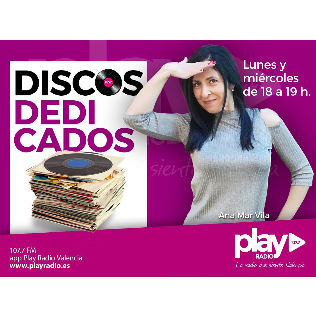 playradiovlc's tweet photo. DISCOS DEDICADOS| @anamar_vila preparada para recibir tus llamadas 🙌🏻🙌🏻

✅ 637 60 89 90 

✅ 96 193 00 04 

▶️ De 18h a 19h, un clásico de la radio musical 🎵 

#LaRadioQueSienteValencia https://t.co/NsIYF49pBX