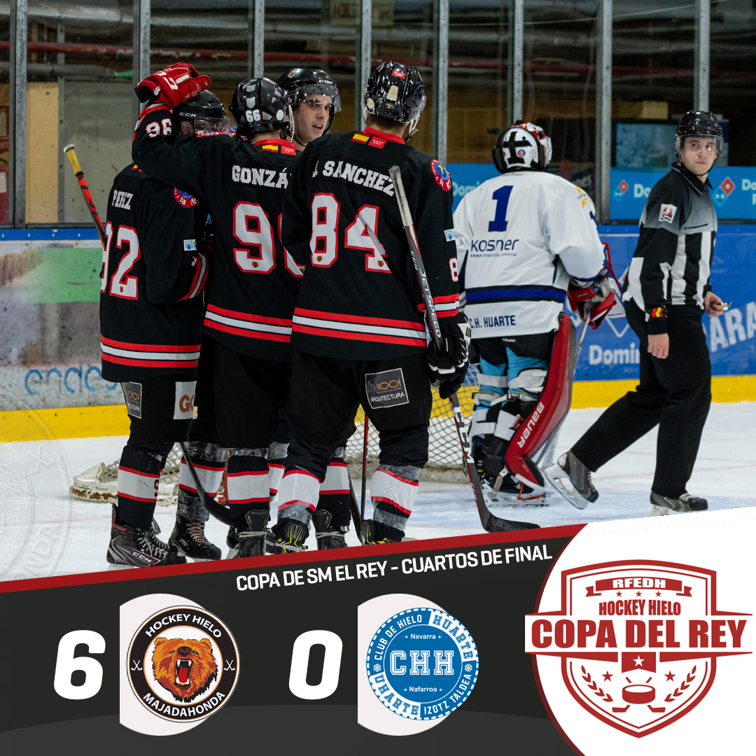 fedhielo's tweet photo. 🗓️ Cuartos de Final ⚫ Copa de SM el Rey
MAJ 6-0 HUA
CHJ 12-2 TXU

📸 @HOCKEY_MAJADAHO / Miguel Ramón Henares

#ViveElHielo #HockeyHieloESP #LNHH #CopaSMrey #hockeyhielo https://t.co/UUltJ5pf0g