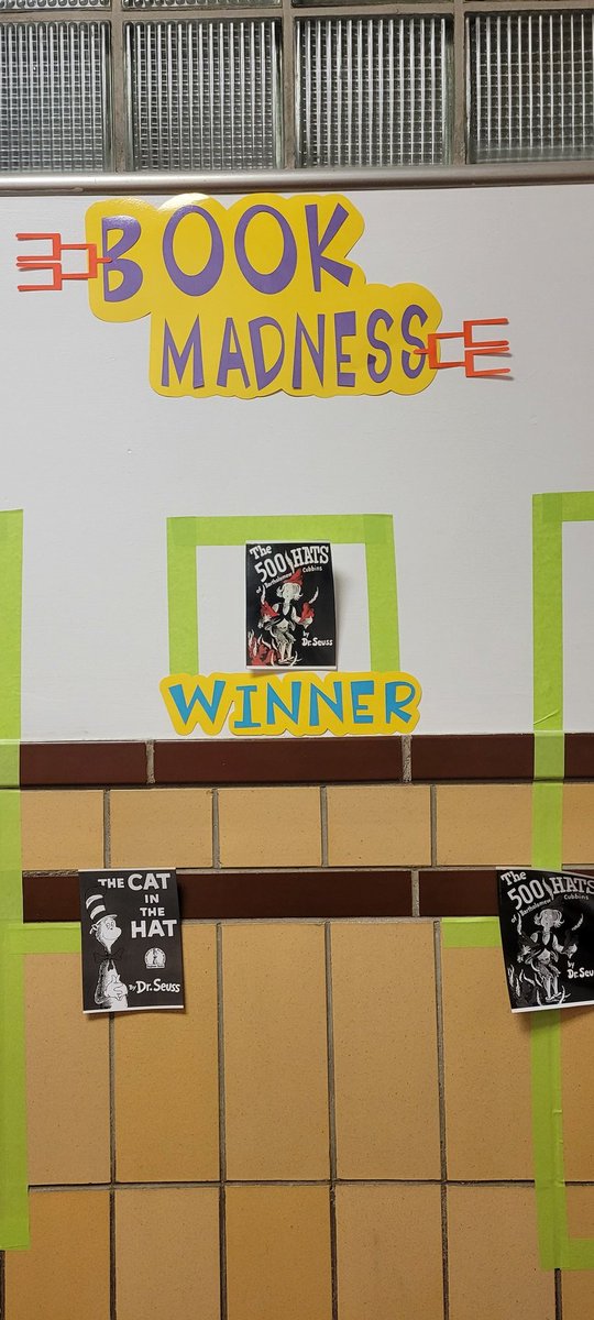 TracyECoke's tweet photo. Wr finally have a winner!! #bookmadness #readacrossamerica #read #drseuss #Champions https://t.co/dDlRDE7sJZ