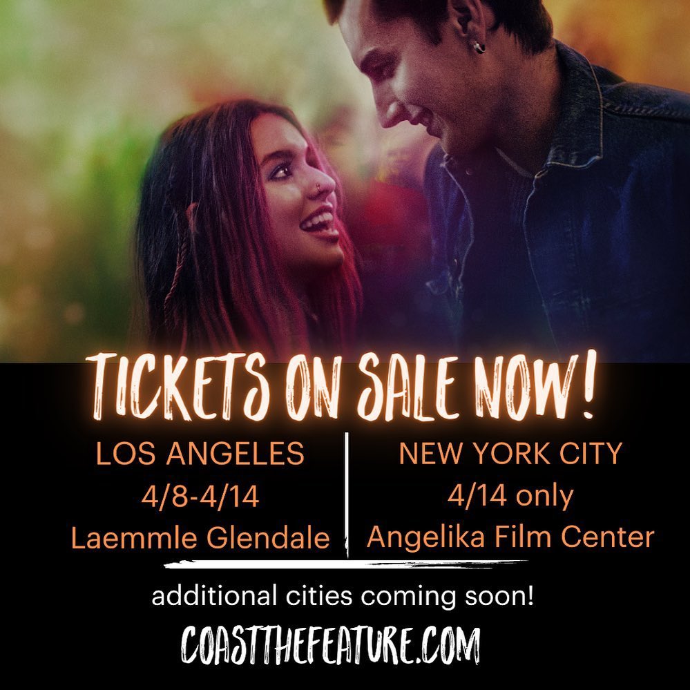 To all my friends in LA, wanted you to know that our film <a href="/COASTthefilm/">COAST</a> will be playing at <a href="/laemmle/">Laemmle Theatres</a> April 8 - 14. I’m really proud of this project and would love you to see it on the big screen
Tickets for LA:
laemmle.com/film/coast