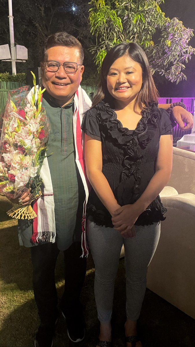 Pleasure to meet Shamurailatpam Nabachandra Sharma ji, a famous Manipuri singer popularly known as Naba Volcano. 

'The true beauty of music is that it connects people. It carries a message, & the musicians, are the messengers.' –Roy Ayers

#Sajibu_Nongma_Panba #ManipuriNewYear