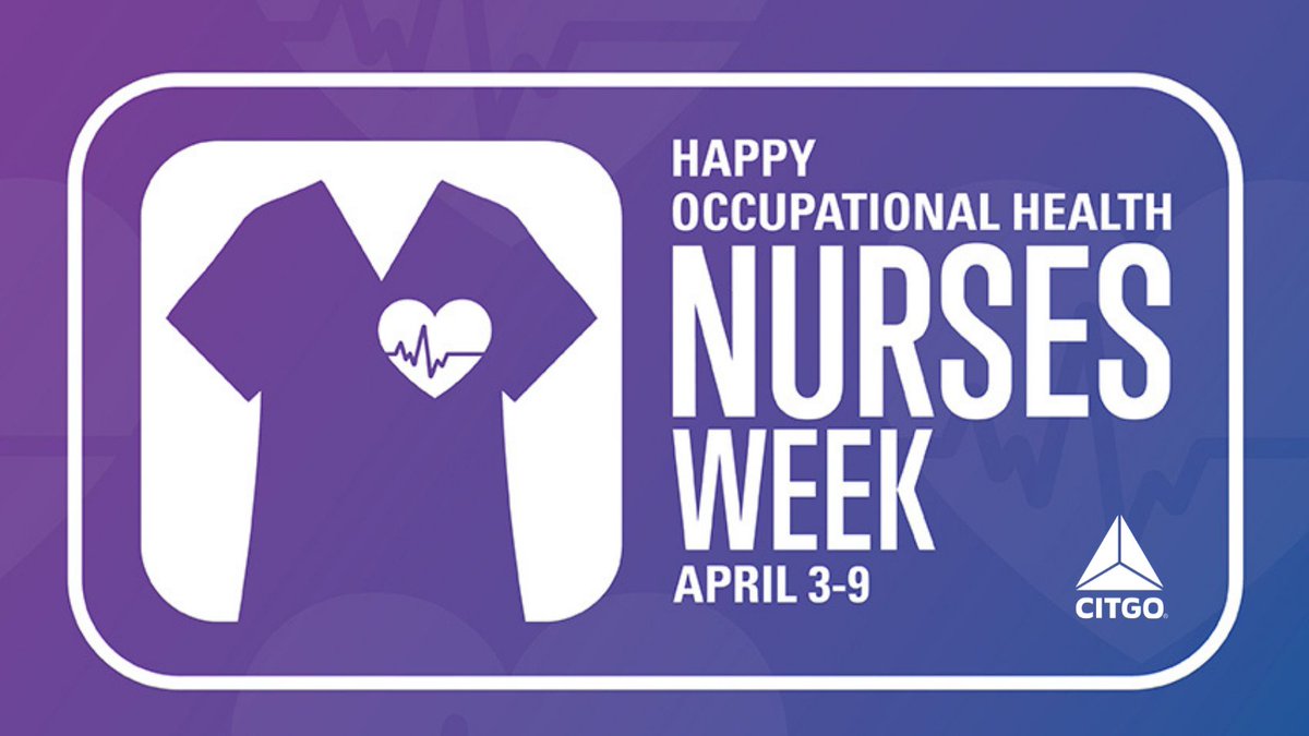 CITGO's tweet photo. Occupational Health Nurses (OHNs) Week is a time to celebrate our Health Services nurses and staff who ensure the health and safety of our employees. Thank you for your commitment each and every day! #CITGO #OHNWeek https://t.co/xJp1moPYGX