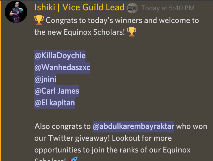 Carljames9655's tweet photo. successfully onboarded with @Equinox_Guild as a @PegaxyOfficial scholar! @Equinox_Launch $VIS $PGX" https://t.co/4uPwFhWk1c