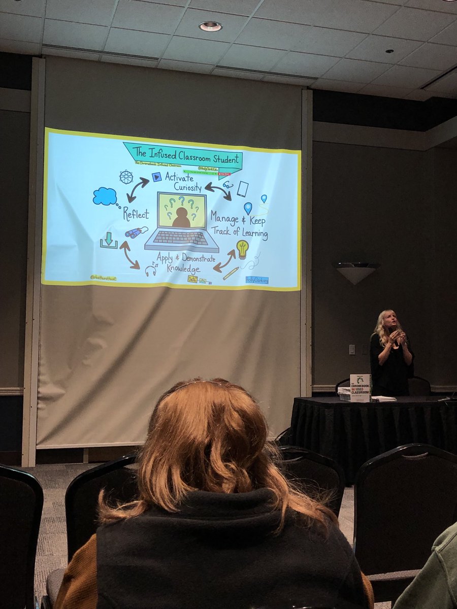 librarystar26's tweet photo. How do we put students at the center of our learning? ⁦@HollyClarkEdu⁩ #TIE22 #libraries https://t.co/uEykwCo3M9