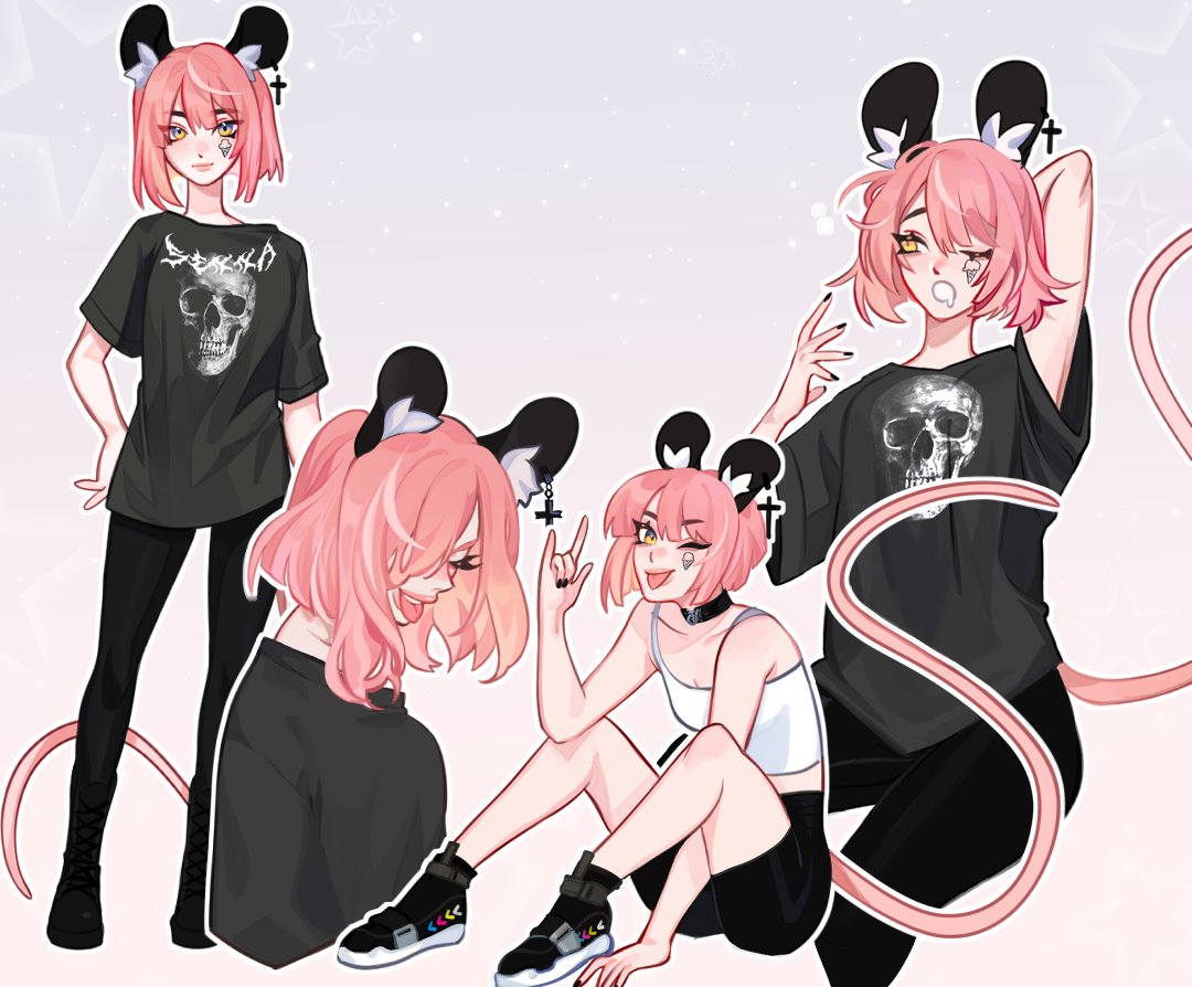 labeebis's tweet photo. reference sheet for @senna_vt 
ty for ur patience &amp; love ❤️‍🔥⛓️
#metalratart https://t.co/gXgBoELgqj