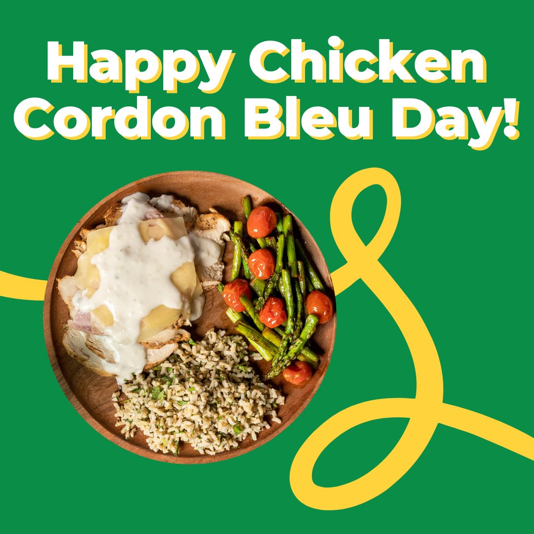 Happy National Cordon Bleu Day! Celebrate by enjoying your QuickFresh Chicken Cordon Bleu. This combination of chicken, ham, and cheese is an unbeatable classic. 🍗 🧀 

#chickencordonbleu #nationalholiday