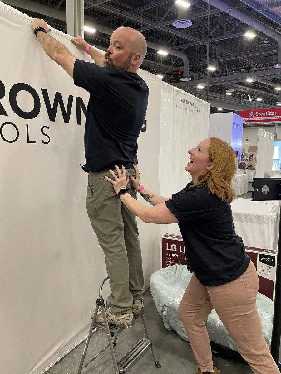 CrownKingTools's tweet photo. We can’t be all business, all the time. Setup at the National Hardware Show is complete. Can’t wait to show our amazing wheelbarrow!
#nationalhardwareshow https://t.co/jikxfcKLdR