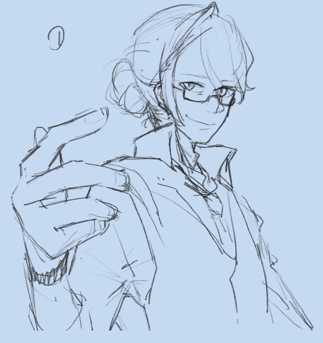 NijitoTheGame's tweet photo. the coffeebar yuto works at needed some new promo images;; but theyre all just pics of yuto;;;; theres not even coffee in these? he looks great tho you go bro! -nimura🐶

#indiegamedev #indiedev #gamedev #characterart #characterdesign #conceptart #sketch #rkgk #NIJITO https://t.co/rIRMYVSM44