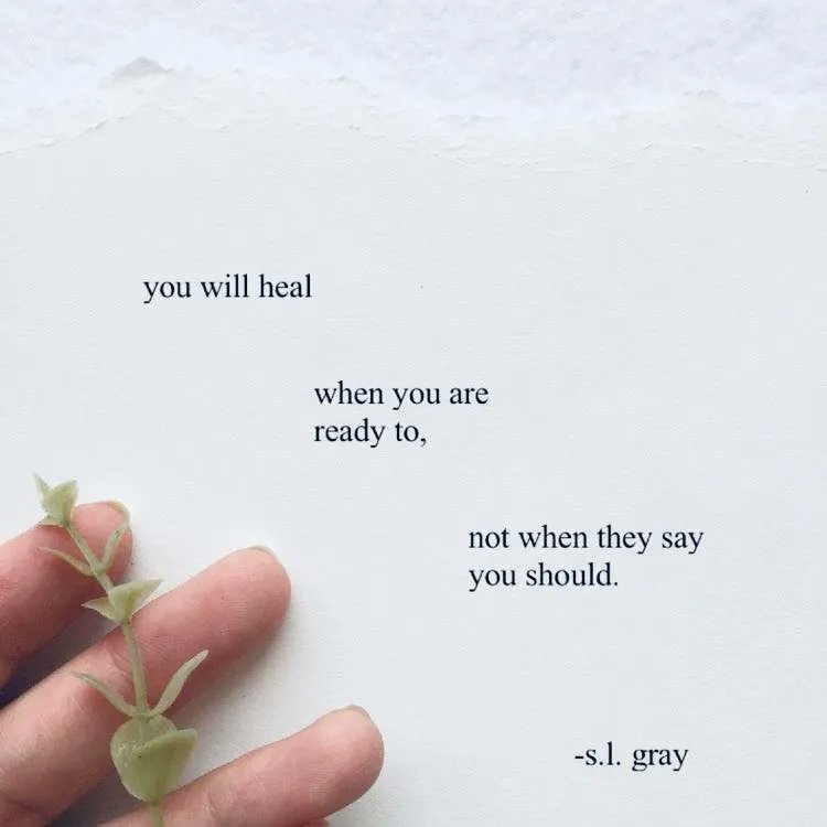 MegLynchWriter's tweet photo. I've been learning a lot about healing. Part of that is accepting what it is I need to heal from.
The important thing to know is that I am healing, even if it hasn't looked or felt how I wanted it to. https://t.co/ZGhfrU6JFQ
