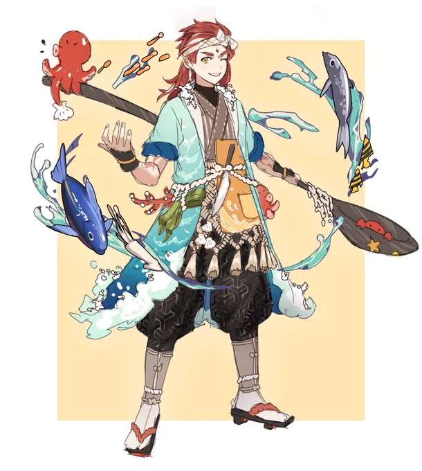 Sketched a skin for Shokurei because he deserves it ❤️
#Onmyoji #Shokurei 