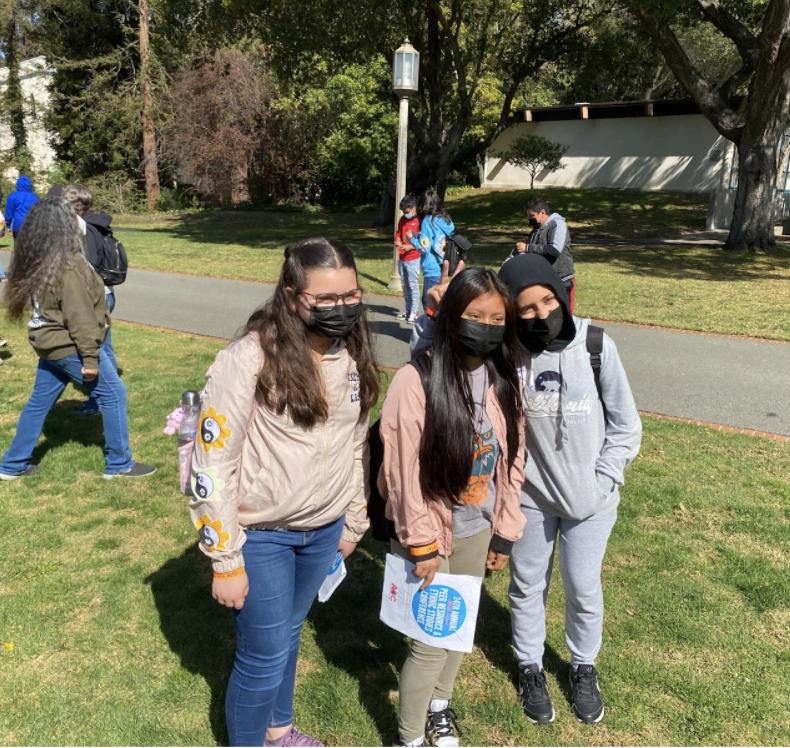OUSDNews's tweet photo. United for Success students recently attended the Middle School Ethnic Studies conference Mills College. 

Shout out to Restorative Justice Facilitator Elisha Butler IV and Restorative Justice Coordinator David Yusem for the photos. #iamOUSD https://t.co/rTinsrniui