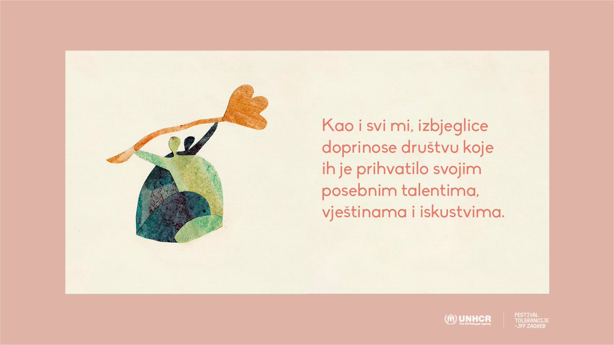 Snaga društva je u njegovim različitostima.

#društvodobrodošlice #uzizbjeglice #withrefugees #festivaltolerancije2022 
<a href="/UNHCRCroatia/">UNHCR Croatia</a>