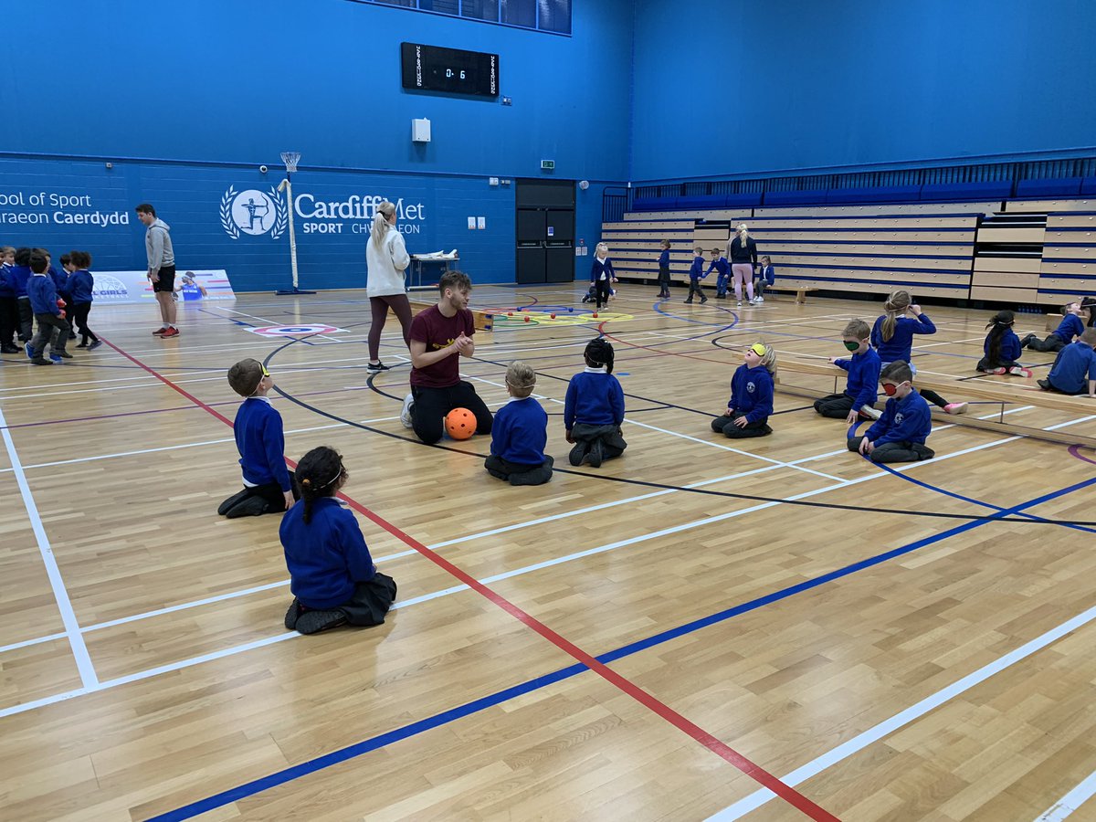 CoedGlas2027's tweet photo. Year 1 had an amazing day at @cardiffmet with @SportCardiff learning about different disability sports and the challenges they may face when playing sports. The coaches were fantastic and the children went away understanding the importance of inclusivity in sports. Diolch! https://t.co/W4Bx0DN2VN