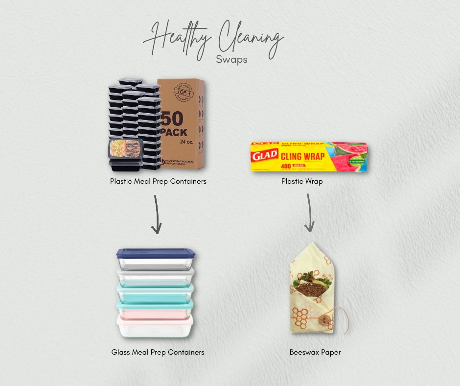 bevividyou's tweet photo. Are you ready to replace your everyday kitchen products with more natural items? Check out our recommendations. 
⁠✅ Our swaps are recommendations to reduce exposure to potentially harmful ingredients.
#homeorganization #healthyhome https://t.co/tJxJC7h3e8
