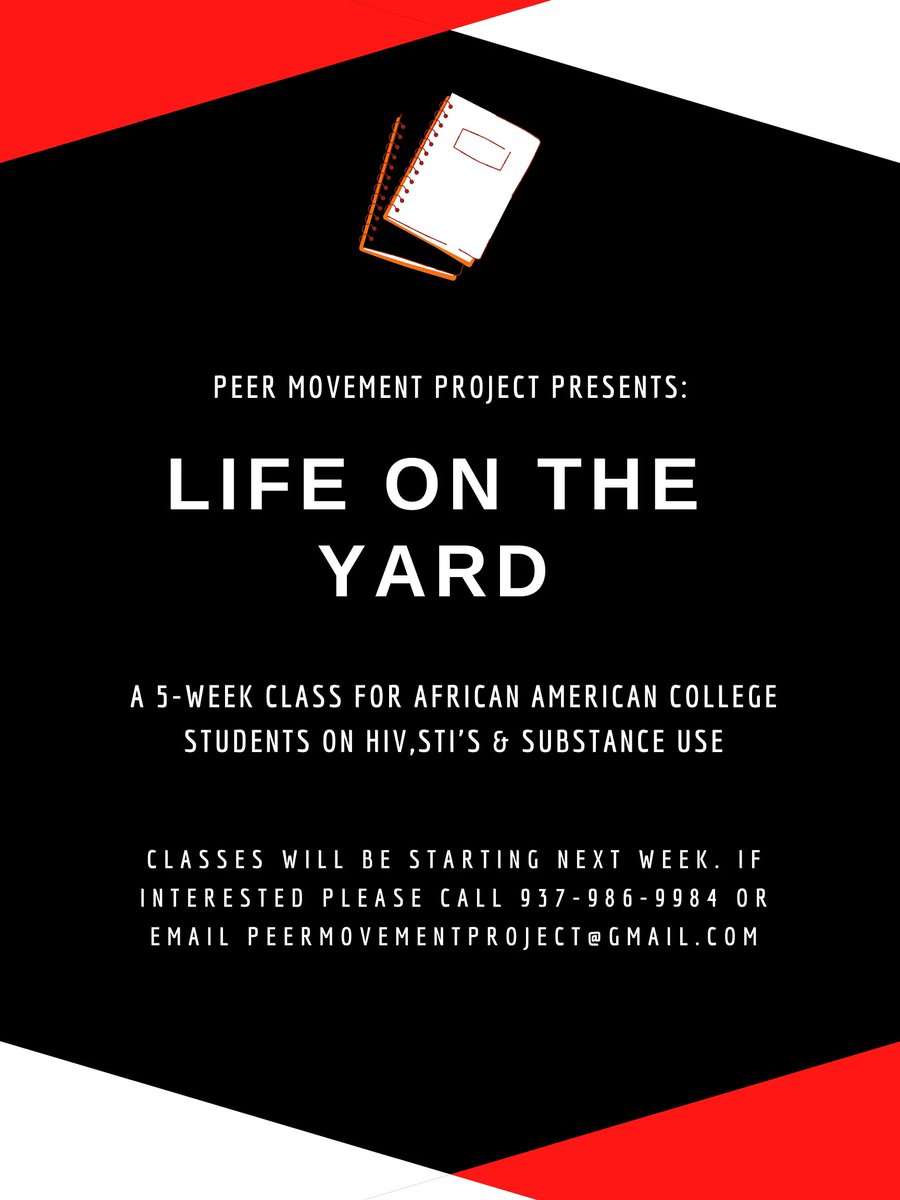 PeerMovementPro's tweet photo. CENTRAL STATE UNIVERSITY! Come on out tomorrow for Life on the Yard. We will have two sessions. The times are 11:00 am and 2:30 pm every Tuesday for the next five weeks. We will be at Smith Hall room 218. Again, its an opportunity for students to earn up to $80.00 https://t.co/FGmeAcJn5c