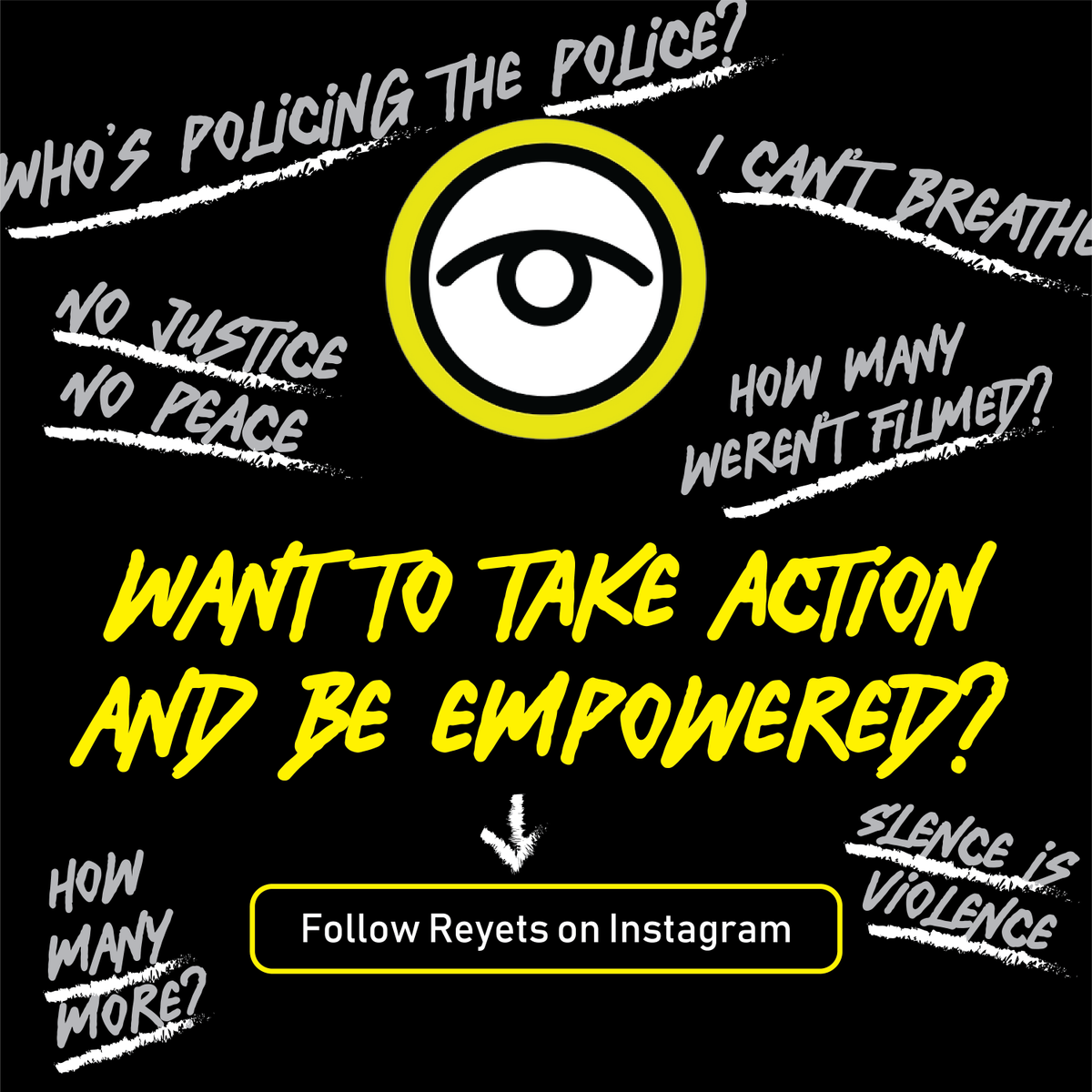 reyets's tweet photo. Are you looking to stand up against acts of injustice? Do you want to be a part of a community of people who are as passionate about #SocialJustice as you? Follow Reyets on Instagram and take action today! ➡️ @reyetsapp
#reyets #knowyourreyets #blm #knowyourrights https://t.co/h9bVOqI8Yd