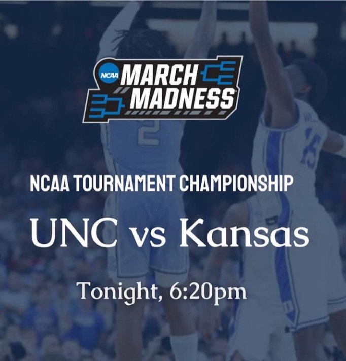 We're opening for tonight's NCAA Championship, doors open at 5:30!  #MarchMadness2022 #pdxeats #pdx #UNC #Kansas #basketball #TarHeelNation #Jayhawks