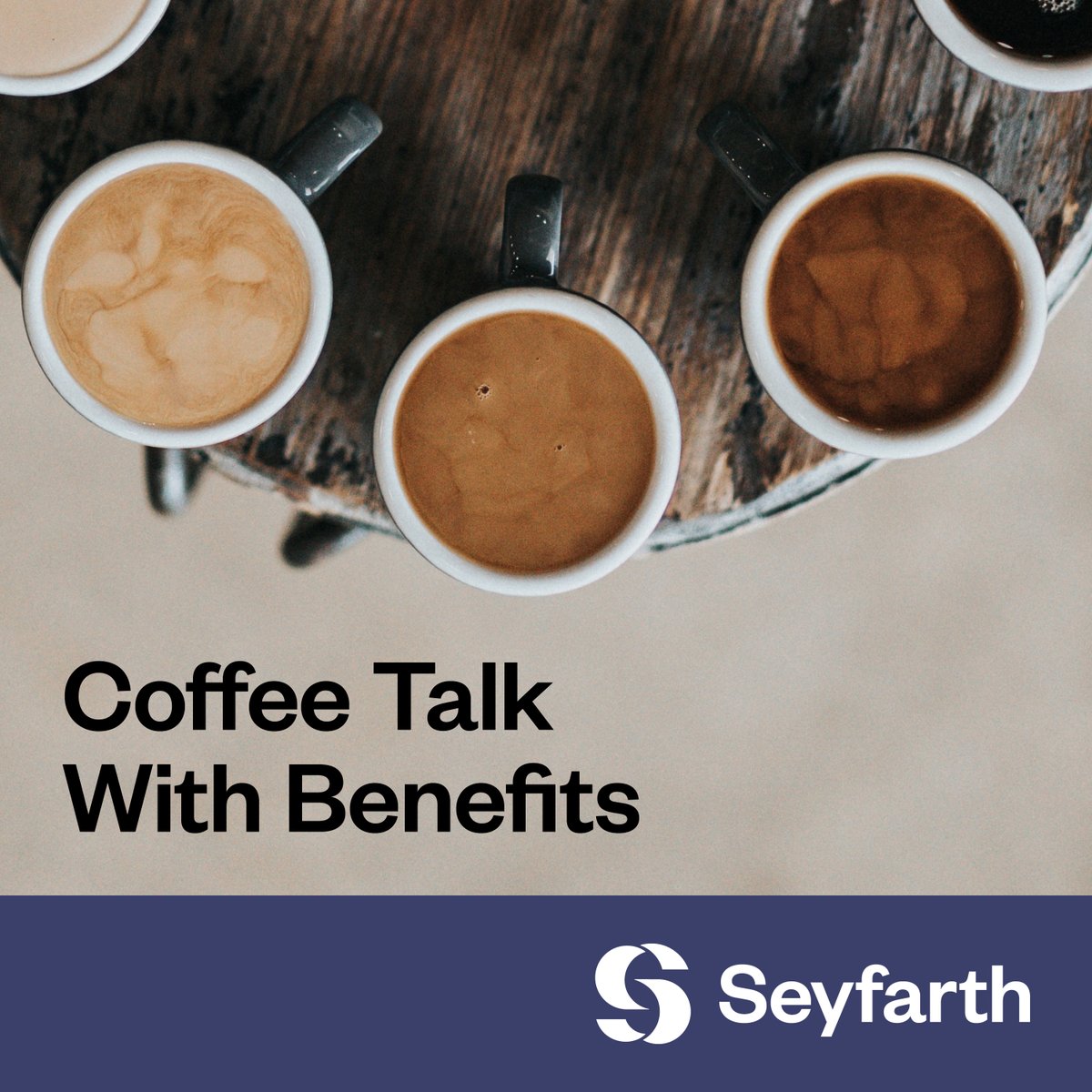 We are excited to announce the rollout of Coffee Talk With Benefits, a podcast brought to you by our Employee Benefits &amp; Executive Compensation Department. Tune in for our inaugural episode, The Impact of Disability on Retirement Plan Participation! 
seyfarth.com/news-insights/…