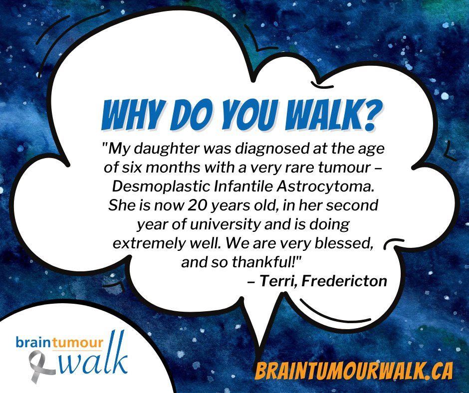 With every dollar you raise for the #BrainTumourWalk, you make it possible for people affected by a brain tumour to live longer, better and with hope. 🧡 You make it possible to find a cure.
➡️ Register Today! braintumourwalk.ca
#EndBrainTumours #MondayMotivation