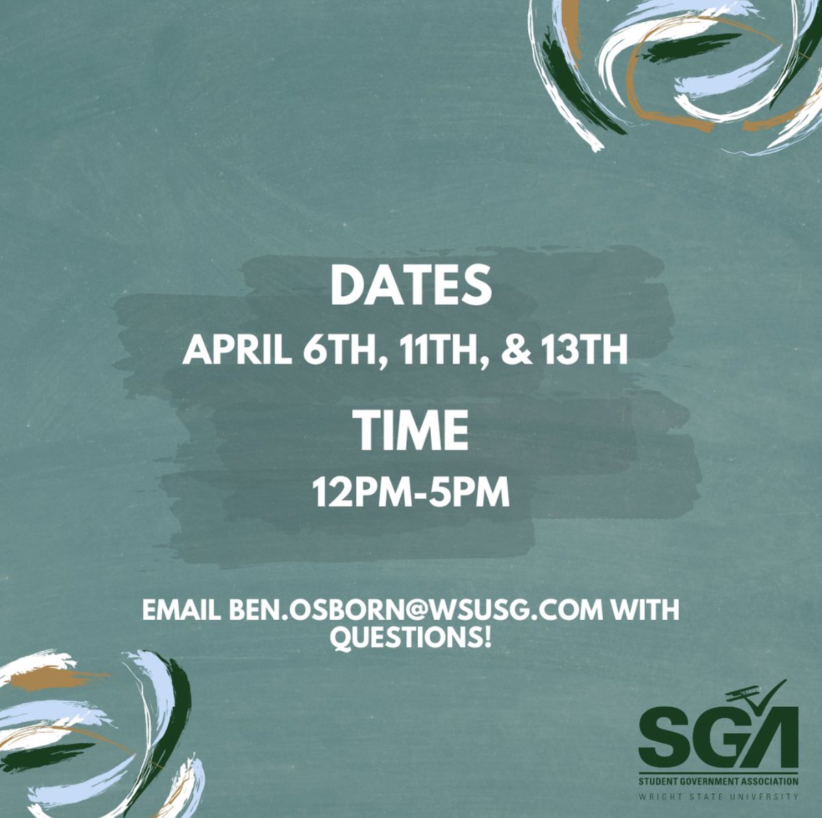 WSU Student Government Association (@sga_wsu) on Twitter photo Org tunnel painting is here! Reserve a spot on Engage! Org tunnel painting is here! Reserve a spot on Engage!