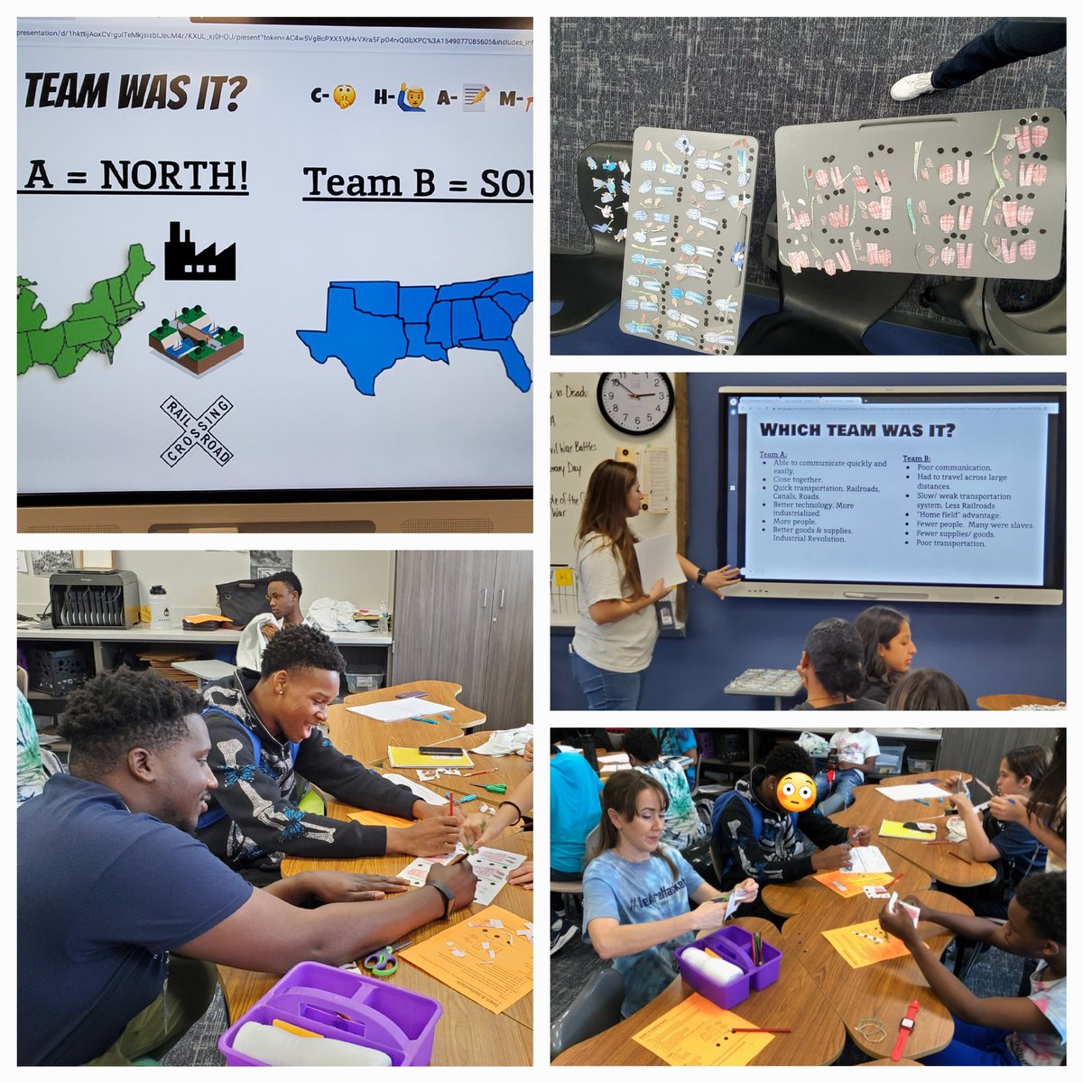 Team 8th Grade Social Studies preparing for battle... which team will win?
Working hard while having fun with our students as we begin learning about the Civil War <a href="/HaskettJH/">Haskett Junior High</a> 
#WeAreHaskett