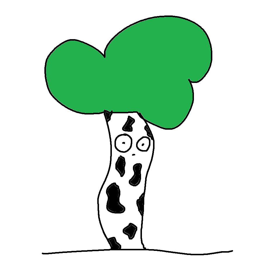 BadlyDrawn7's tweet photo. @nftsuniverse_ It looks like a cow but actually... it's a tree https://t.co/QSuquPH2Mp