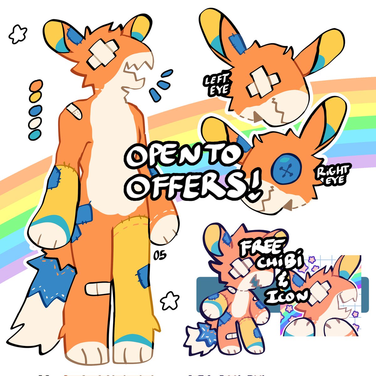 I added more to this bunny thing, now u get a free icon and chibi 👍 bid whatever u want lolol 