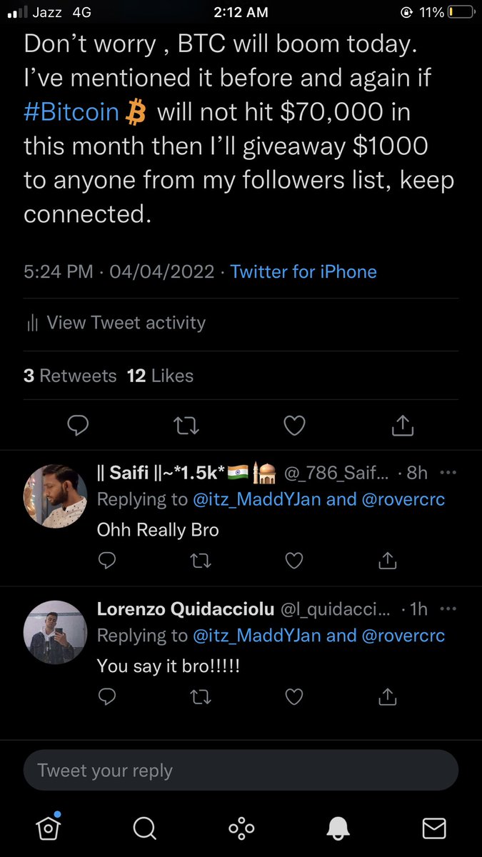 itz_MaddYJan's tweet photo. Check the time , what I predict ? You people follow those , who have high no of followers and gets fool. No one can predict 100% accurate , any bad news can ruin all the predictions but technical analysis matters a lot. https://t.co/BD8MUW2mlL