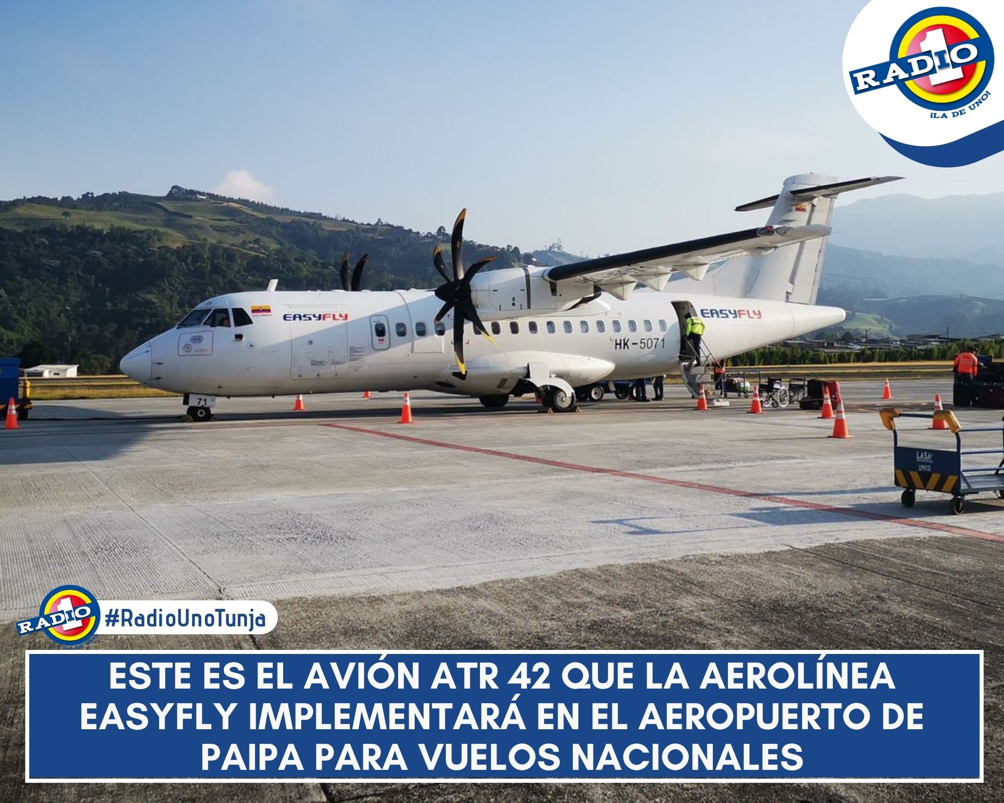 Radio Uno Tunja on Twitter "Noticias Este es el ATR 42 🛫 de la