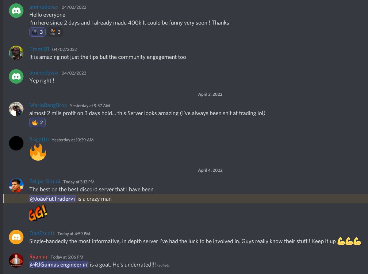 JoaoFutTrader's tweet photo. Feedback speaks for itself😋

We are a true family ❤️

#tradept https://t.co/zMwJ9icRmw