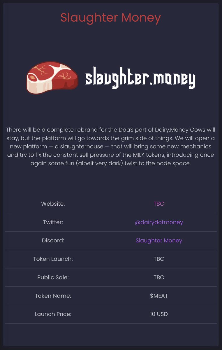 New project feature on the WAGMI Node Portfolio Tracker!

⭐️ Follow <a href="/dairydotmoney/">Dairy.Money</a> 
⭐️Rebrand/Relaunch soon

Track your node investments &amp; get notified of upcoming launches at beta-wagmi.herokuapp.com

#Nodelife #NaaS #cryptocurrency #Daas #NodeArmy  #WAGMI