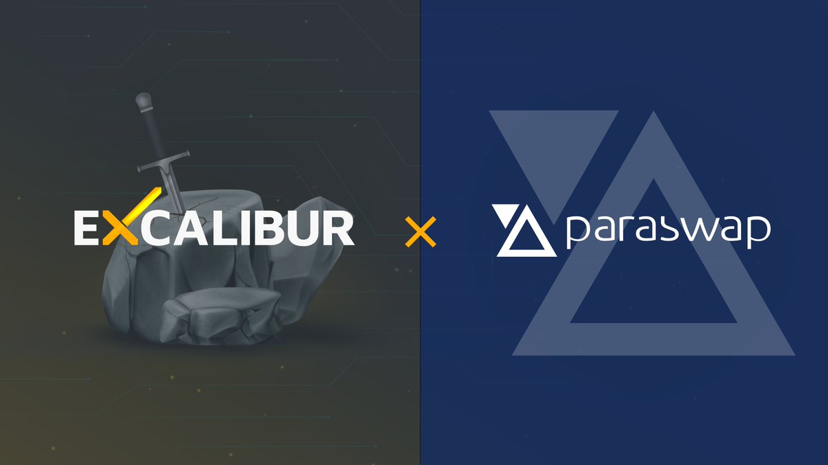 CamelotDEX's tweet photo. We're kicking off this week with a bang!⚔️

#Excalibur just got integrated into @paraswap 🚨

https://t.co/FXh571CP8v is a #DeFi aggregator that unites the liquidity of decentralized exchanges and lending protocols into one comprehensive and secure interface and APIs 🔥
$FTM $EXC https://t.co/QQhJOym5Ur