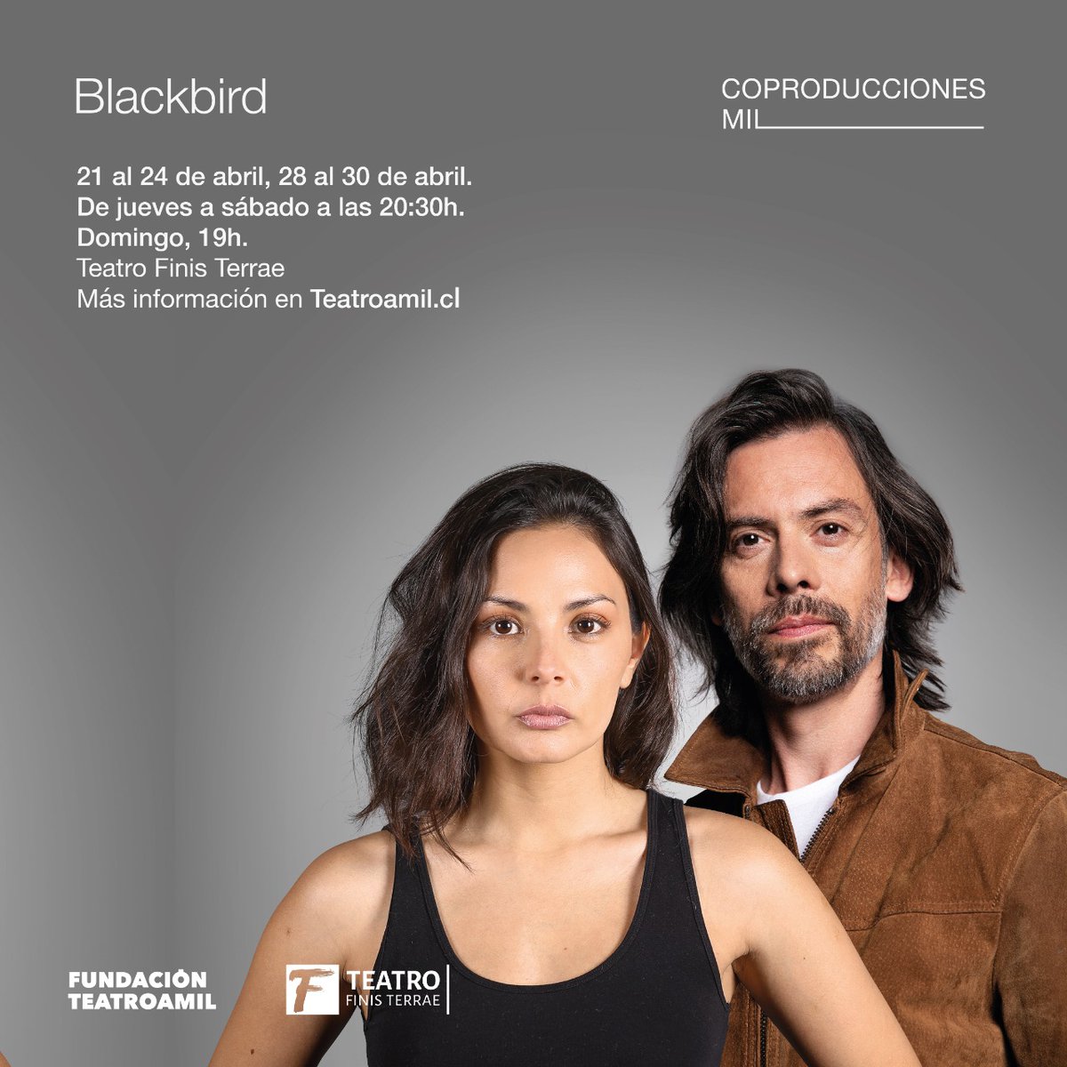 fundteatroamil's tweet photo. #BlackBird en #CoproduccionesMil

Regresa a los escenarios nacionales la controversial y exitosa #BlackBied del director argentino @tolcachirc, basada en la novela homónima del escritor #DavidHarrower. https://t.co/b4XlEzkwVH