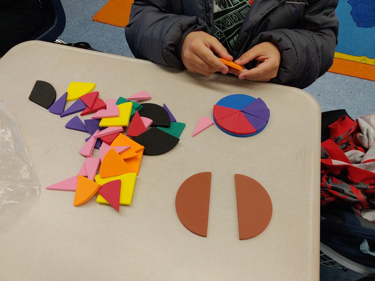 Room8SC's tweet photo. How many different ways can you make one whole? @BayShoreSchools @SouthCountrySch @bayshoremath https://t.co/quMlMNc4Le