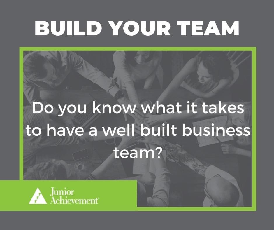 SacramentoJA's tweet image. We all know this is the case for sports teams, but did you know businesses need to have a well built team as well? In JA Connect Build Your Team, you'll learn what characteristics are needed for each team member's role. Discover more: connect.ja.org/entrepreneursh… #JASAC #BuildYourTeam