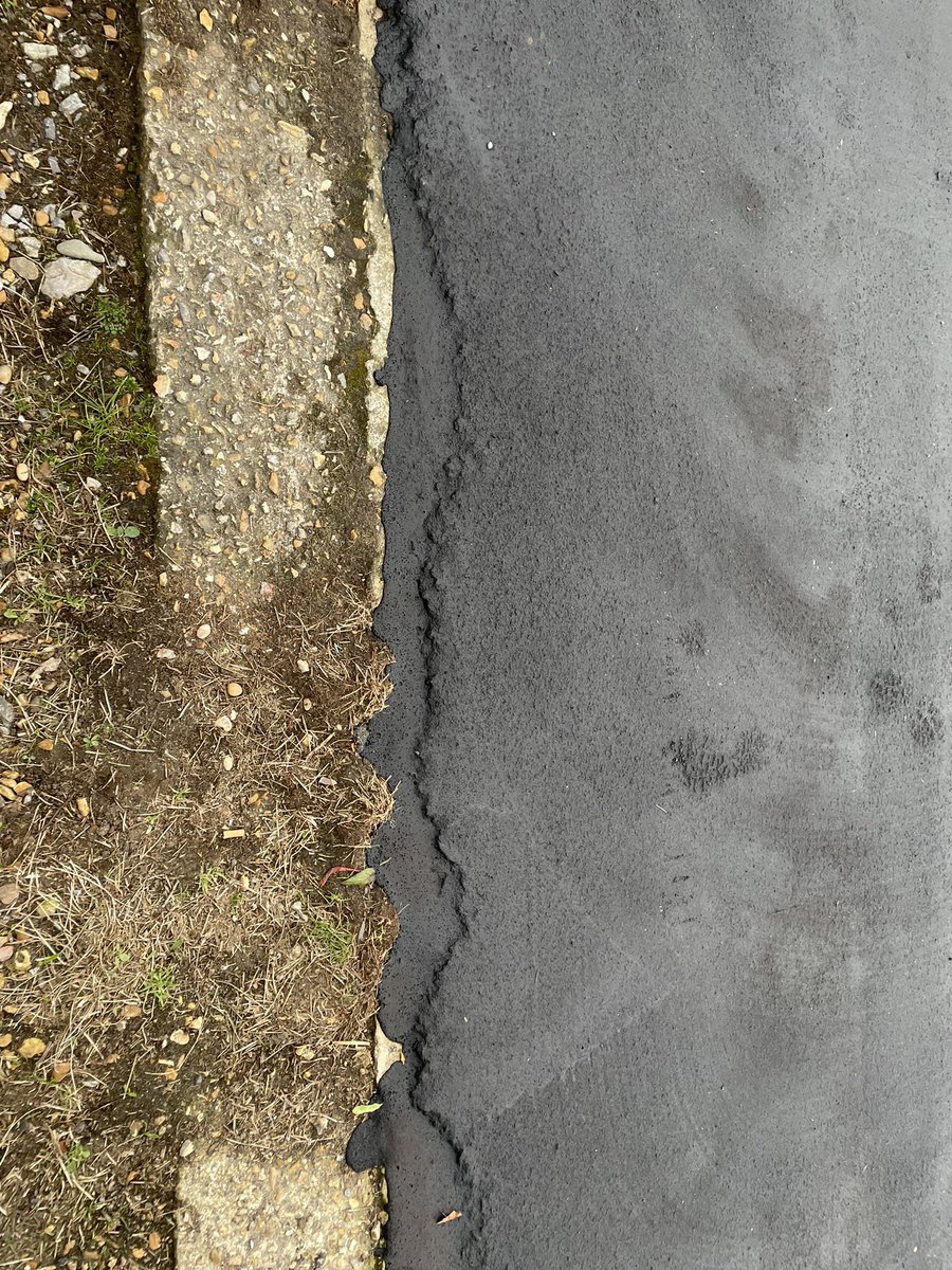 JackBroady's tweet photo. So @wiltscouncil have decided to resurface the pavement outside our house. What quality workmanship! https://t.co/gRs9lgGK8d