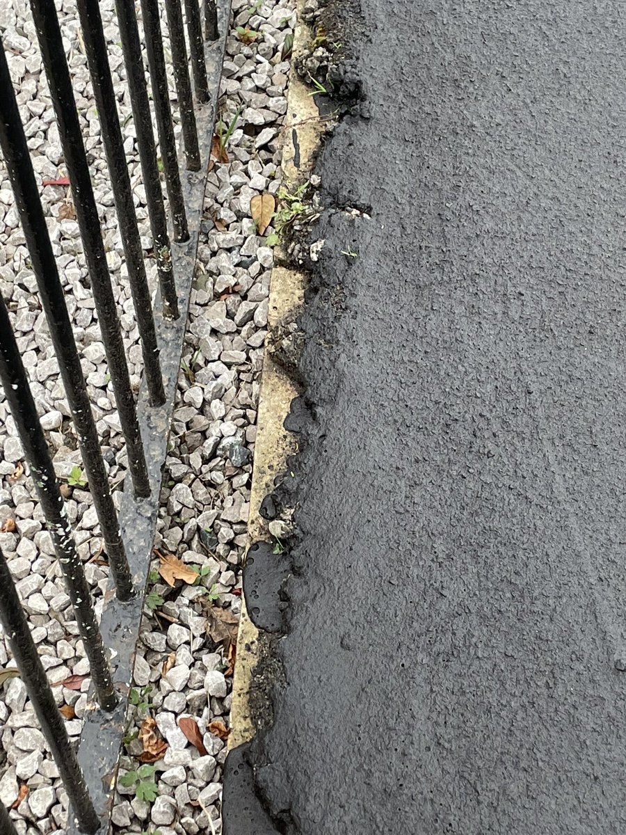 JackBroady's tweet photo. So @wiltscouncil have decided to resurface the pavement outside our house. What quality workmanship! https://t.co/gRs9lgGK8d
